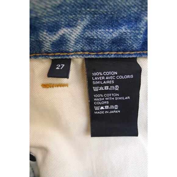 CELINE Margaret High Rise Denim Jeans Supersonic Wash Made in Japan 27 $1350 - Picture 6 of 13